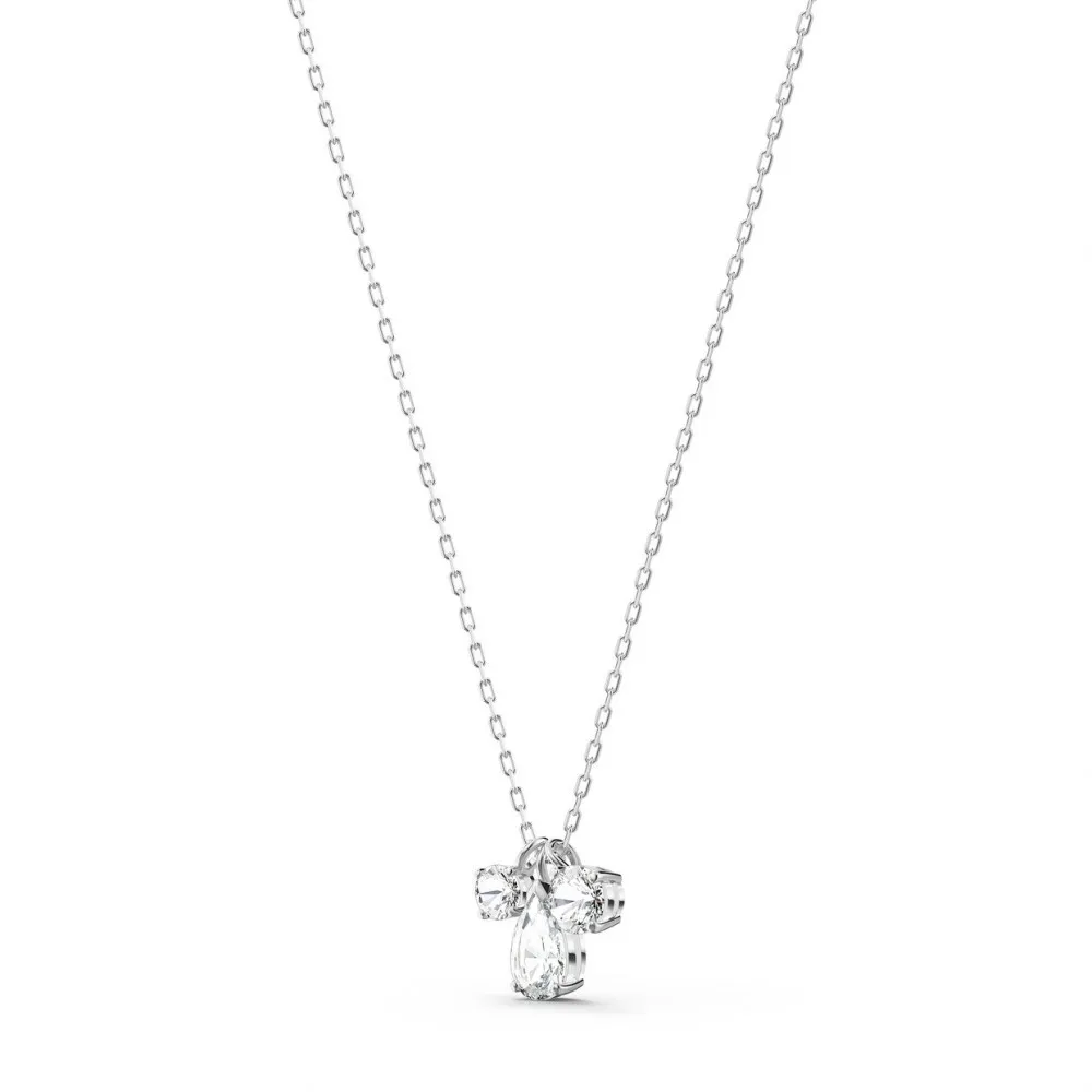 SWAROVSKI Attract Μενταγιόν Λευκό, Επιροδιωμένο 5571077 SWAROVSKI Attract Μενταγιόν Λευκό, Επιροδιωμένο 5571077
