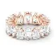 SWAROVSKI Vittore Δαχτυλίδι με Ζιργκόν κοπής pear, Λευκό, Ροζ Επιχρυσωμένο 5585425