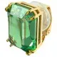 SWAROVSKI Millenia Σκουλαρίκι με κλιπ Μονό, Πράσινο, Επιχρυσωμένο 5598358