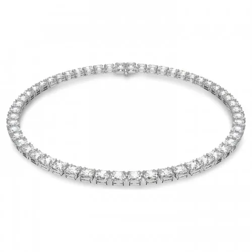 SWAROVSKI Millenia Κολιέ με Ζιργκόν Swarovski και κρύσταλλο κοπής square, Λευκό, Επιροδιωμένο 5599153
