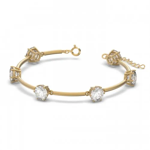 SWAROVSKI Constella Βραχιόλι Λευκό, Ματ επιχρυσωμένο 5600487
