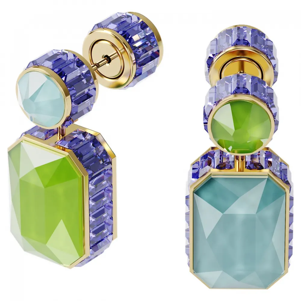 SWAROVSKI Orbita Σκουλαρίκια-σταγόνα Ασύμμετρο, οκταγωνική κοπή, Πολύχρωμα, Επιχρυσωμένο 5600519 SWAROVSKI Orbita Σκουλαρίκια-σταγόνα Ασύμμετρο, οκταγωνική κοπή, Πολύχρωμα, Επιχρυσωμένο 5600519