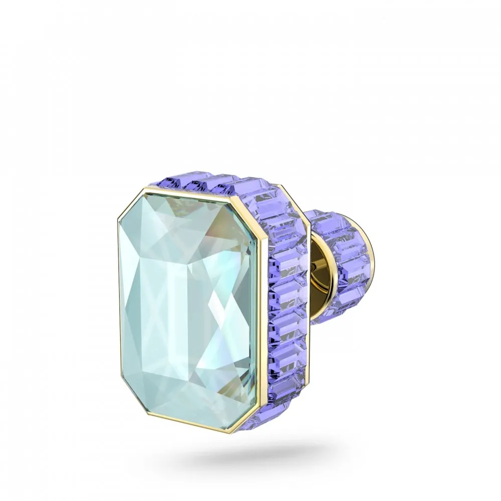 SWAROVSKI Orbita Καρφωτό σκουλαρίκι Μονό, Κρύσταλλο οκτάγωνης κοπής, Πολύχρωμο Επιχρυσωμένο 5600526