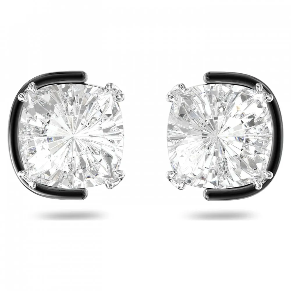 SWAROVSKI Harmonia Σκουλαρίκια με καρφάκι Κρύσταλλα κοπής cushion, Λευκό, Φινίρισμα από διάφορα μέταλλα 5600943