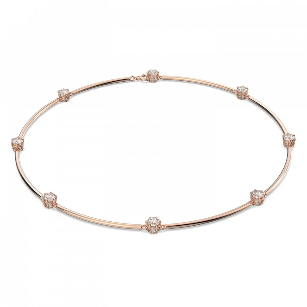 SWAROVSKI Constella Κολιέ Λευκό, Ροζ Επιχρυσωμένο 5609710
