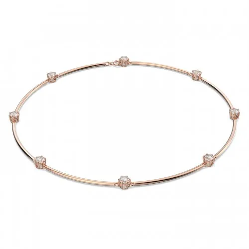 SWAROVSKI Constella Κολιέ Λευκό, Ροζ Επιχρυσωμένο 5609710
