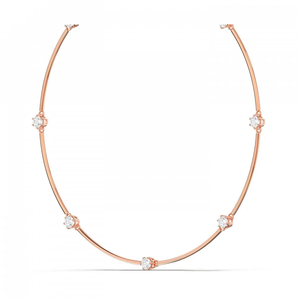 SWAROVSKI Constella Κολιέ Λευκό, Ροζ Επιχρυσωμένο 5609710