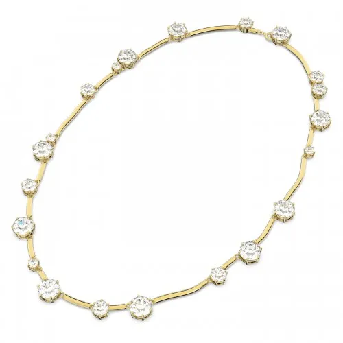 SWAROVSKI Constella Κολιέ Κρύσταλλο στρογγυλής κοπής, Λευκό, Επιχρυσωμένο 5618033