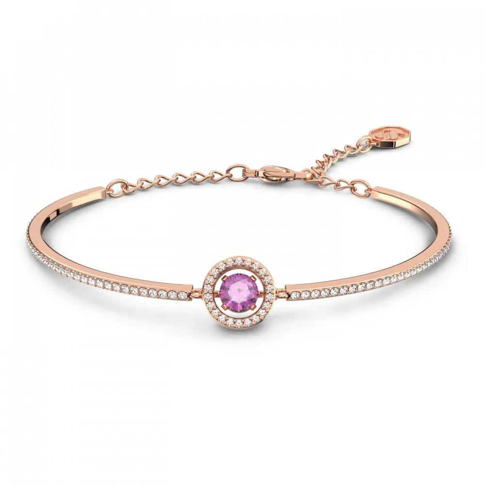 SWAROVSKI Sparkling Dance Άκαμπτο βραχιόλι Μοβ, Ροζ Επιχρυσωμένο 5620554