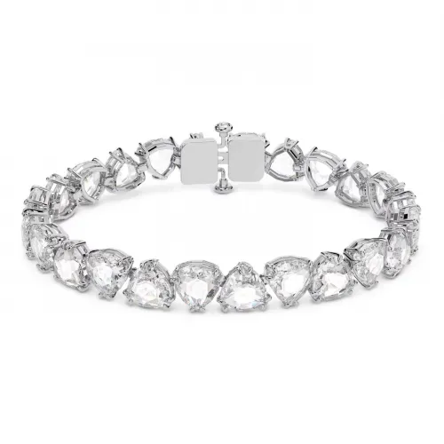 SWAROVSKI Millenia Βραχιόλι Κοπή Trilliant, Λευκό, Επιροδιωμένο 5622451