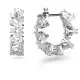 SWAROVSKI Ortyx Κρίκοι Τριγωνικά Ζιργκόν, Mικρά, Λευκό, Επιμετάλλωση ροδίου 5632467
