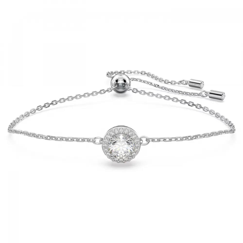 SWAROVSKI Constella Βραχιόλι Στρογγυλή κοπή, Pavé, Λευκό, Επιροδιωμένο 5636266