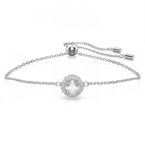 SWAROVSKI Constella Βραχιόλι Στρογγυλή κοπή, Pavé, Λευκό, Επιροδιωμένο 5636266