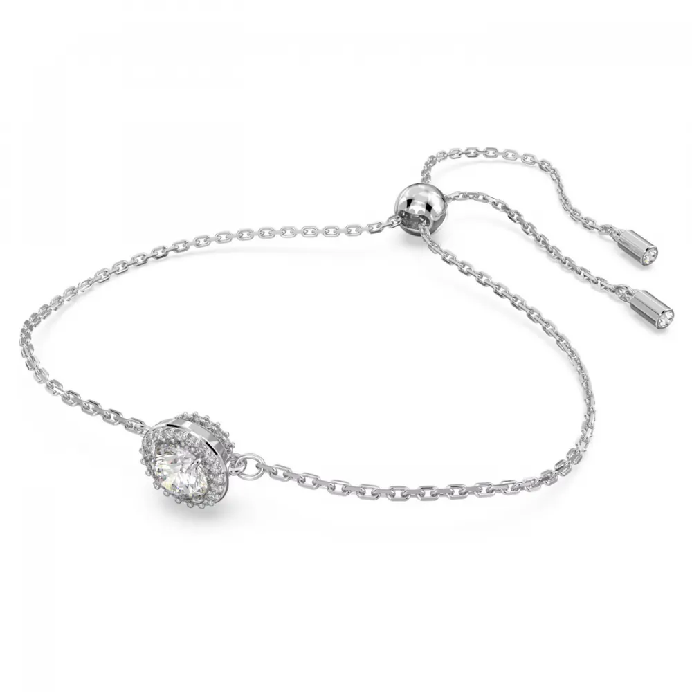 SWAROVSKI Constella Βραχιόλι Στρογγυλή κοπή, Pavé, Λευκό, Επιροδιωμένο 5636266