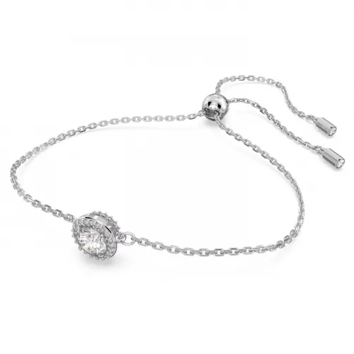 SWAROVSKI Constella Βραχιόλι Στρογγυλή κοπή, Pavé, Λευκό, Επιροδιωμένο 5636266