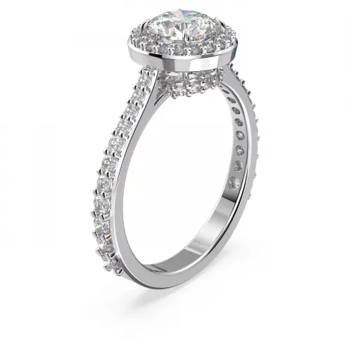 SWAROVSKI Constella Δαχτυλίδι κοκτέιλ Στρογγυλή κοπή, Pavé, Λευκό, Επιροδιωμένο 5636267