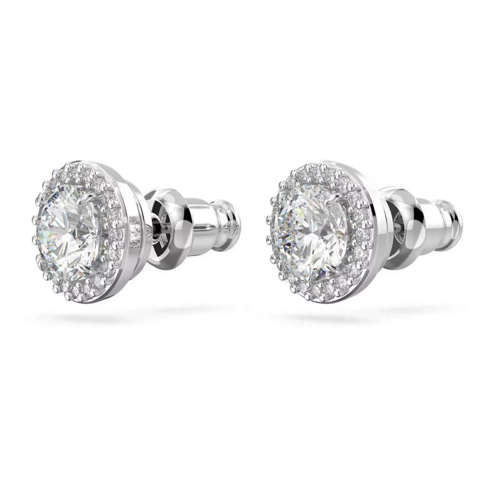 SWAROVSKI Constella Σκουλαρίκια με καρφάκι Στρογγυλή κοπή, Pavé, Λευκά, Επιροδιωμένο 5636269