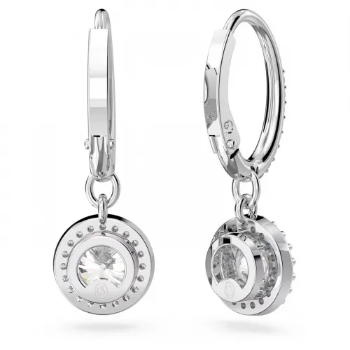SWAROVSKI Constella Σκουλαρίκια-σταγόνα Στρογγυλή κοπή, Pavé, Λευκά, Επιροδιωμένα 5636270