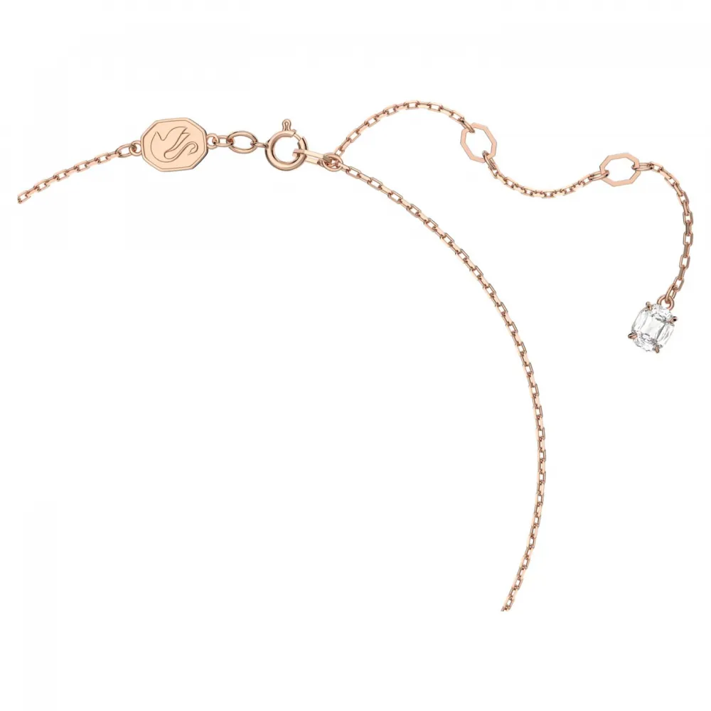 SWAROVSKI Constella Μενταγιόν Στρογγυλή κοπή, Pavé, Λευκό, Ροζ Επιχρυσωμένο 5636272