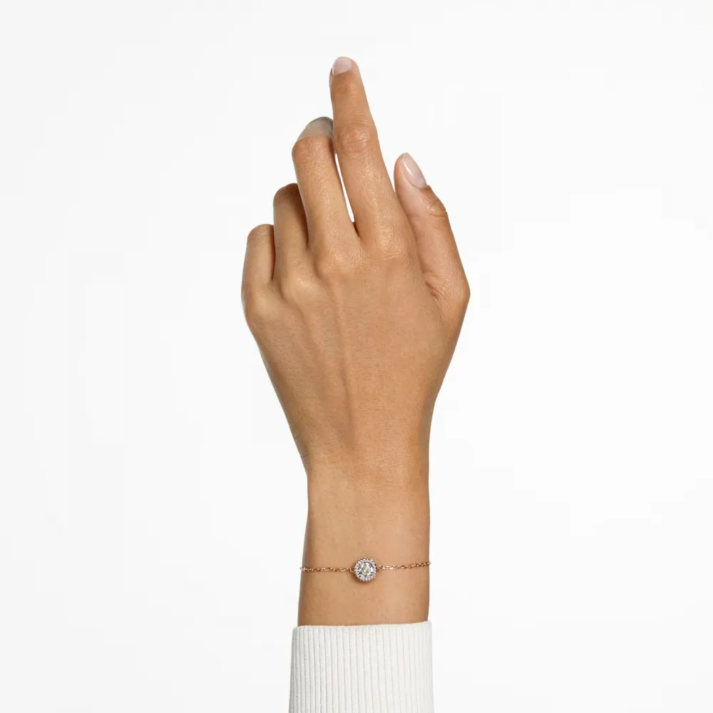 SWAROVSKI Constella Βραχιόλι Στρογγυλή κοπή, Pavé, Λευκό, Ροζ Επιχρυσωμένο 5636273