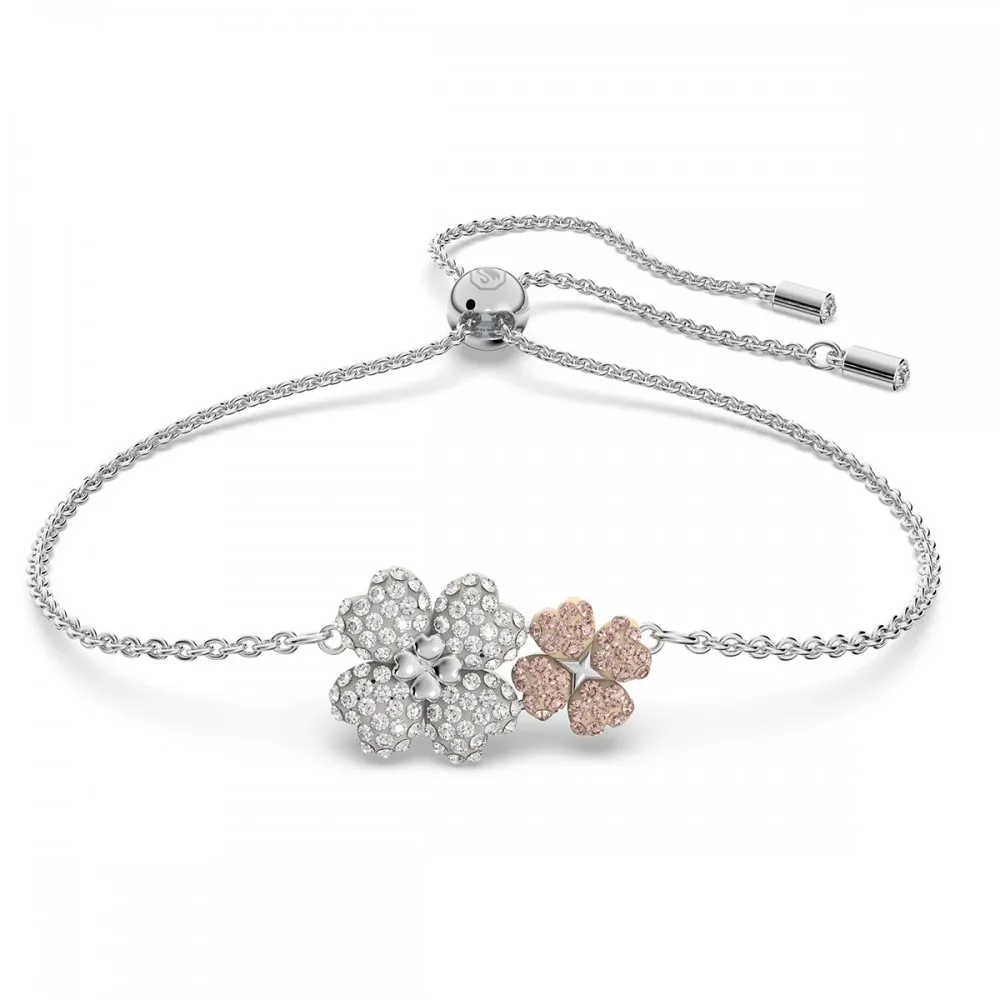 SWAROVSKI Latisha Βραχιόλι Ροζ, Επιροδιωμένο 5636590