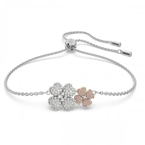 SWAROVSKI Latisha Βραχιόλι Ροζ, Επιροδιωμένο 5636590