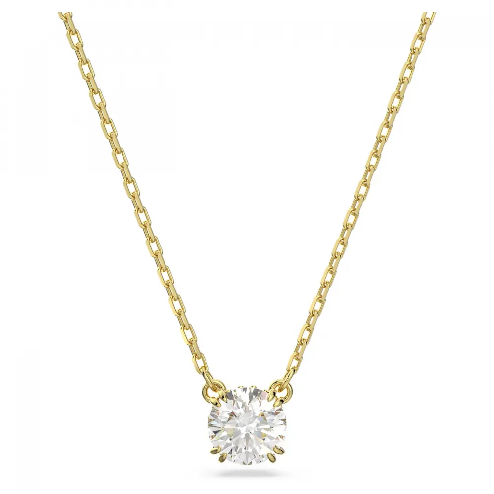 SWAROVSKI Constella Μενταγιόν Στρογγυλή κοπή, Λευκό, Επιχρυσωμένο 5636703