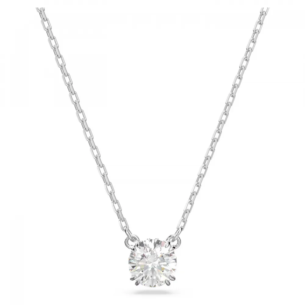 SWAROVSKI Constella Μενταγιόν Στρογγυλή κοπή, Λευκό, Επιροδιωμένο 5636706