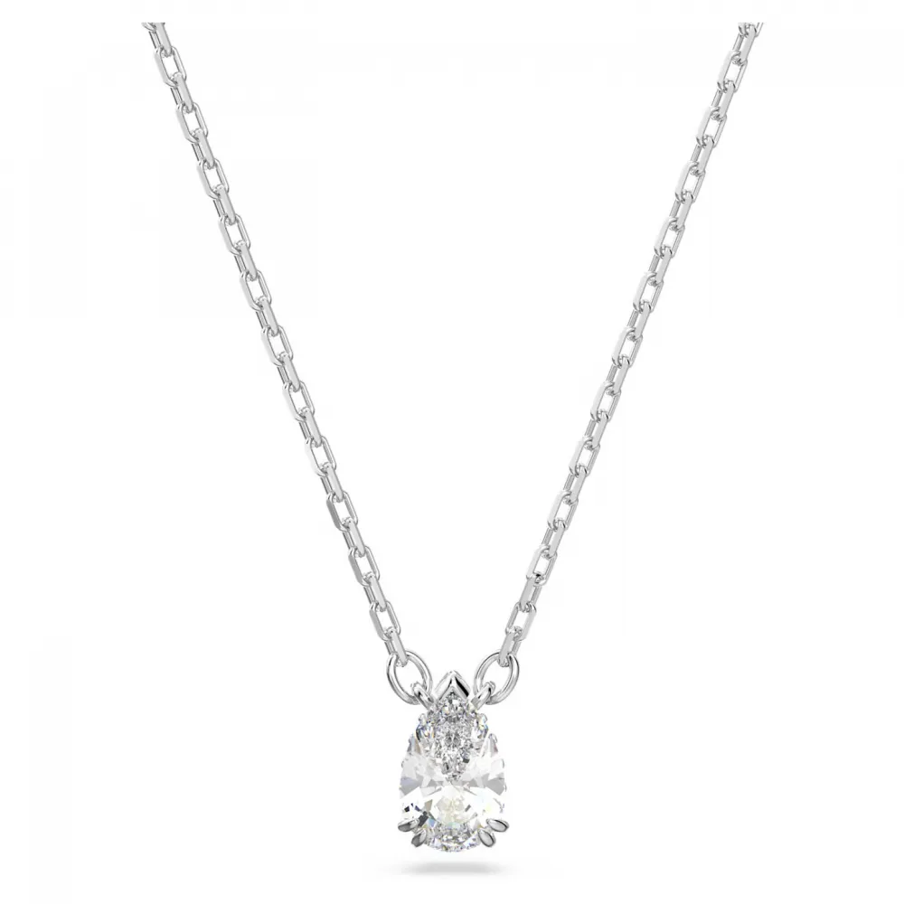 SWAROVSKI Millenia Μενταγιόν Κοπή Pear, Λευκό, Επιροδιωμένο 5636708