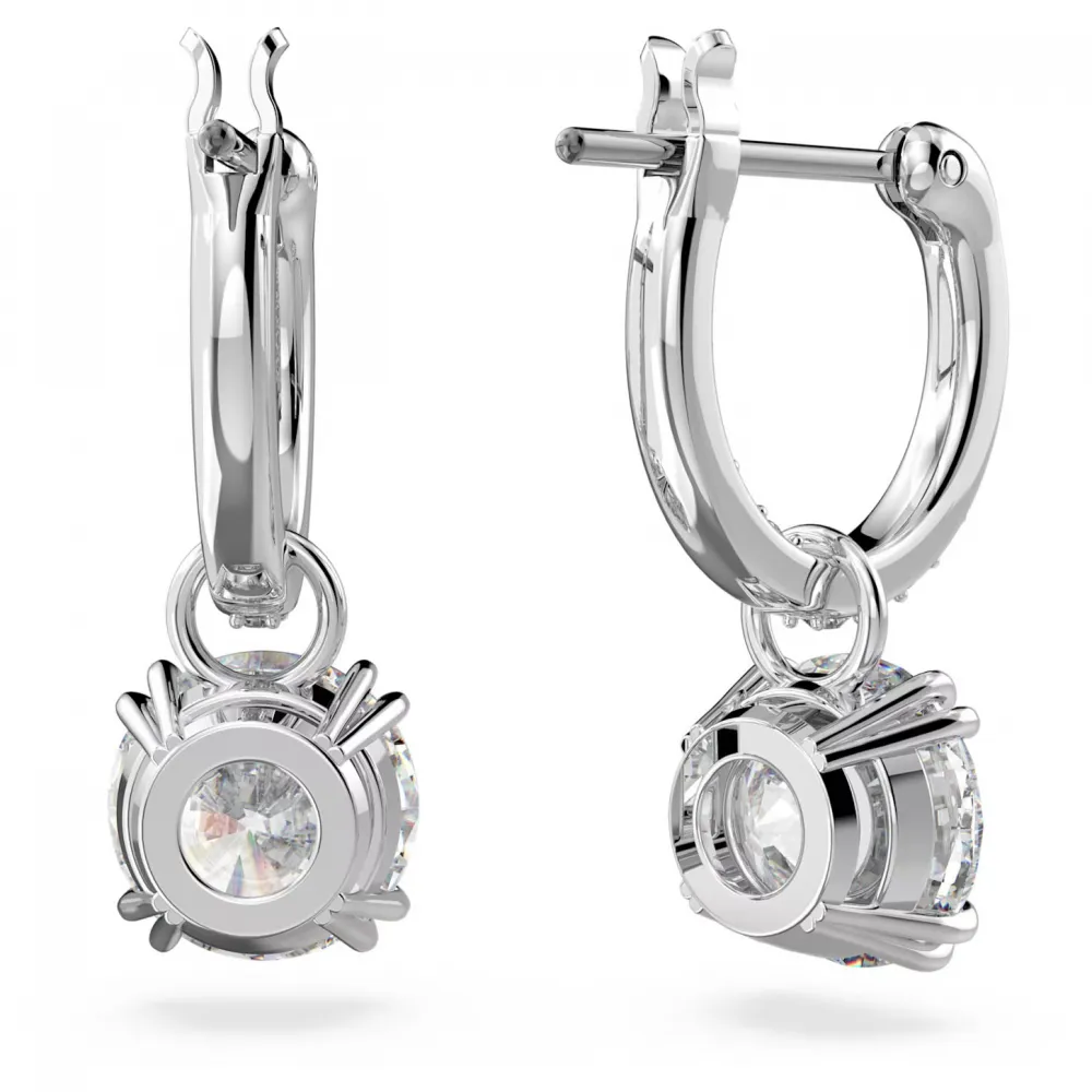SWAROVSKI Constella Σκουλαρίκια-σταγόνα Στρογγυλή κοπή, Λευκά, Επιροδιωμένο 5636717