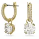 SWAROVSKI Constella Σκουλαρίκια-σταγόνα Στρογγυλή κοπή, Λευκά, Επιχρυσωμένα 5638802