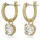 SWAROVSKI Constella Σκουλαρίκια-σταγόνα Στρογγυλή κοπή, Λευκά, Επιχρυσωμένα 5638802
