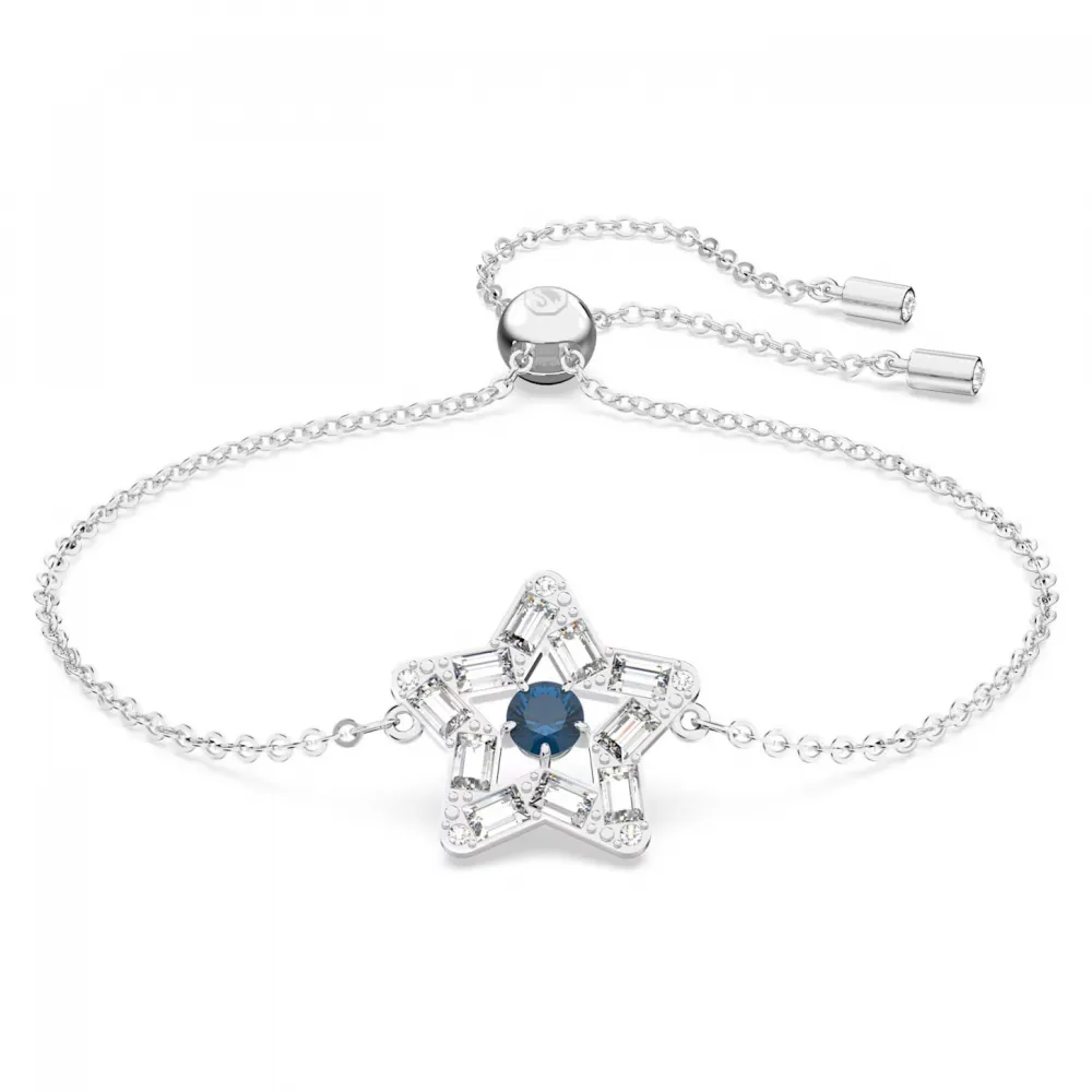SWAROVSKI Stella Βραχιόλι Αστέρι, Μπλε, Επιροδιωμένο 5639187