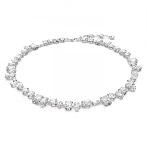 SWAROVSKI Gema Κολιέ, Μείξη κοπών, Λευκό, Επιροδιωμένο 5639327