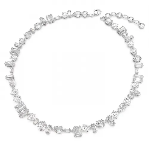 SWAROVSKI Gema Κολιέ, Μείξη κοπών, Λευκό, Επιροδιωμένο 5639327