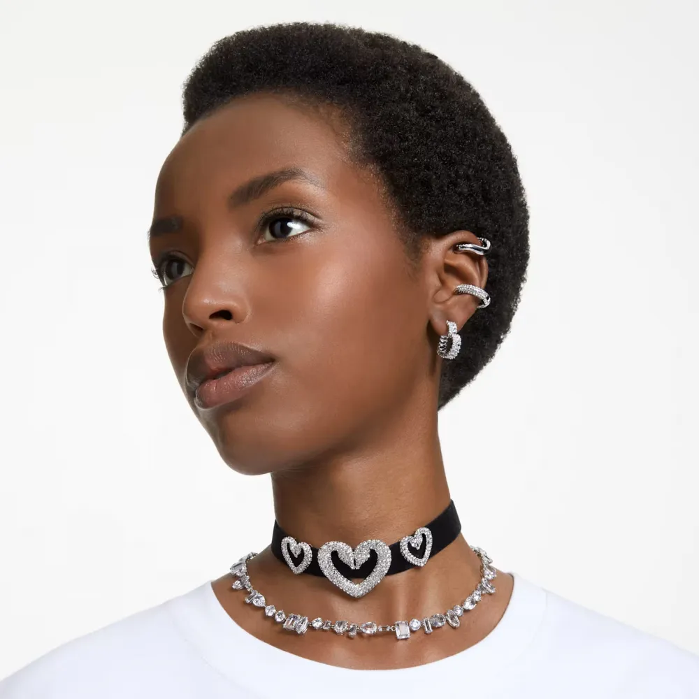 SWAROVSKI Gema Κολιέ, Μείξη κοπών, Λευκό, Επιροδιωμένο 5639327