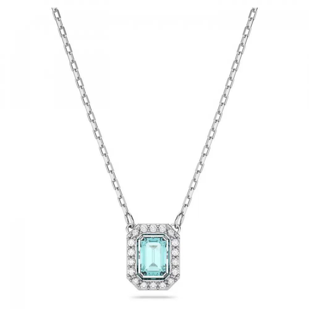 SWAROVSKI Millenia Κολιέ Οκταγωνική κοπή, Μπλε, Επιροδιωμένο 5640289