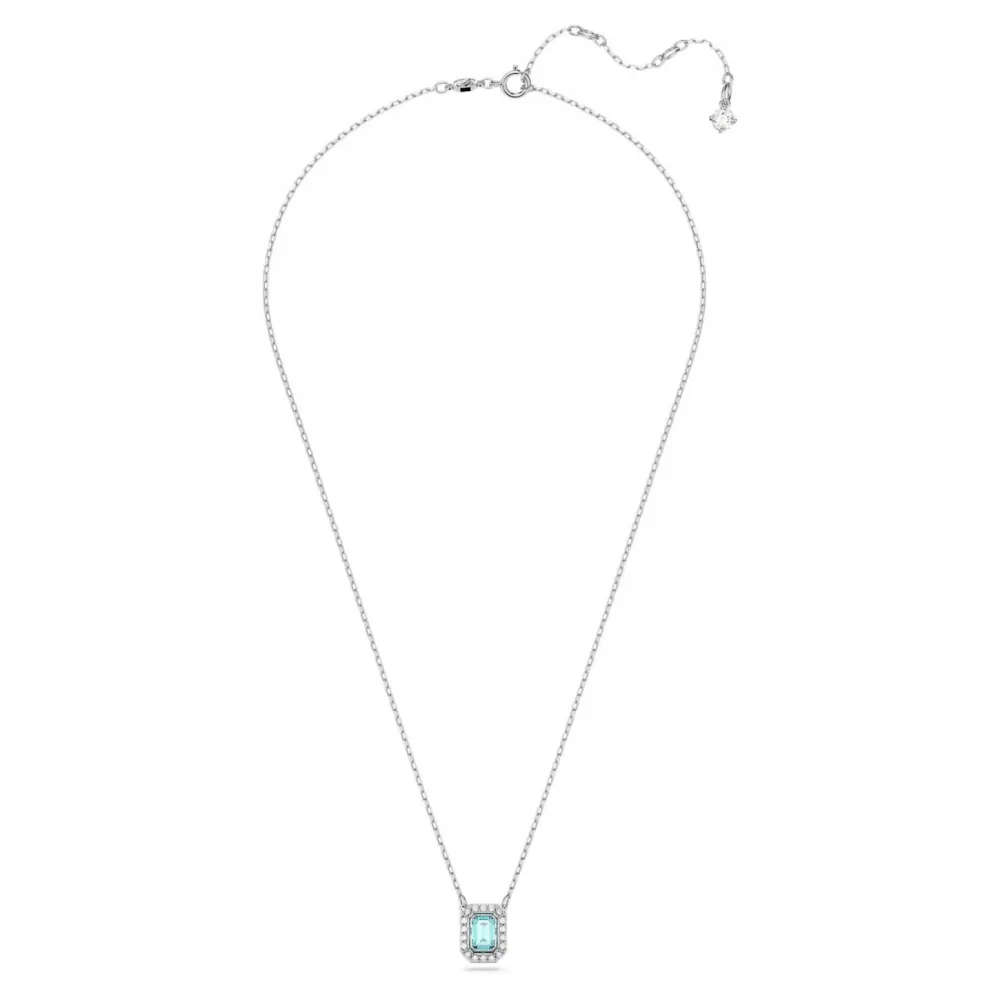 SWAROVSKI Millenia Κολιέ Οκταγωνική κοπή, Μπλε, Επιροδιωμένο 5640289