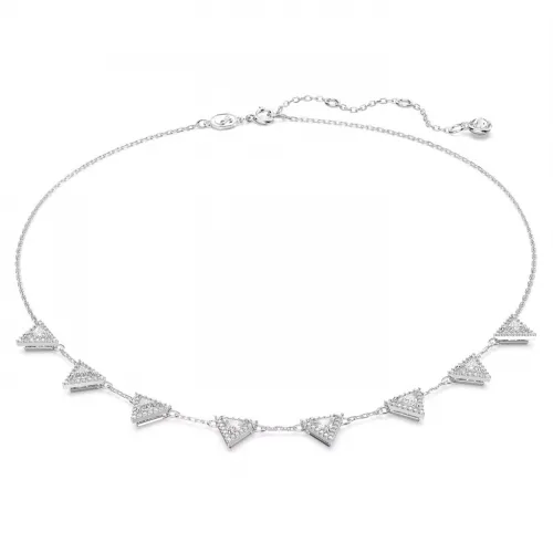 SWAROVSKI Ortyx Κολιέ Κοπή Triangle, Λευκό, Επιροδιωμένο 5643021