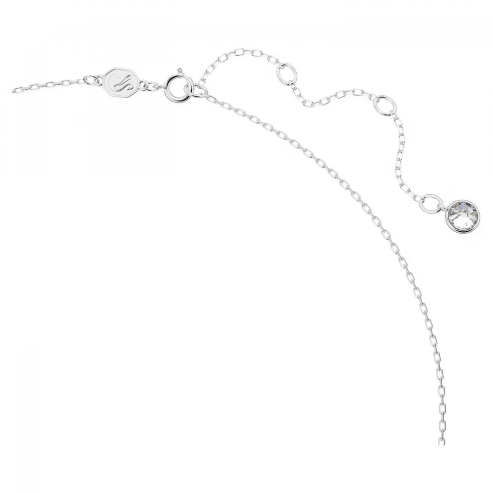 SWAROVSKI Ortyx Κολιέ Κοπή Triangle, Λευκό, Επιροδιωμένο 5643021