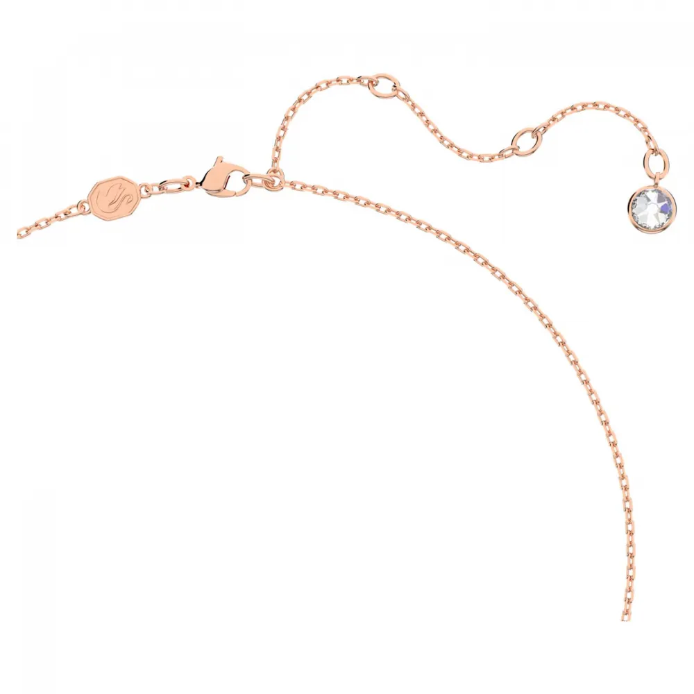 SWAROVSKI Dellium Κολιέ Μπαμπού, Λευκό, Ροζ Επιχρυσωμένο 5645371