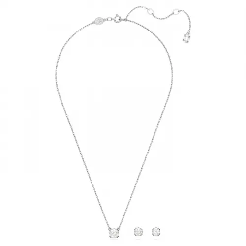 SWAROVSKI Σετ Constella Στρογγυλή Κοπή, Λευκό, Επιροδιωμένο 5647663