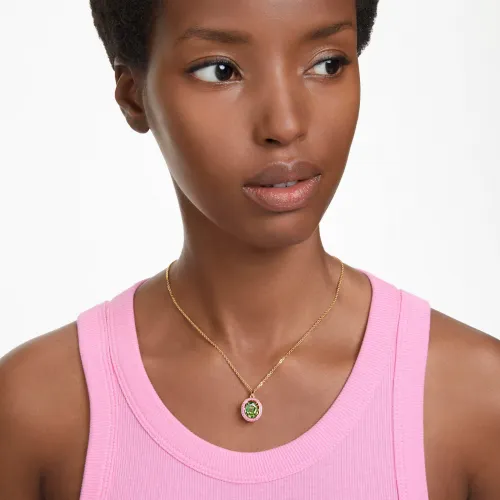 SWAROVSKI Chroma Μενταγιόν, Οκταγωνική Κοπή, Πολύχρωμο, Επιμετάλλωση σε χρυσαφί τόνο 5648446