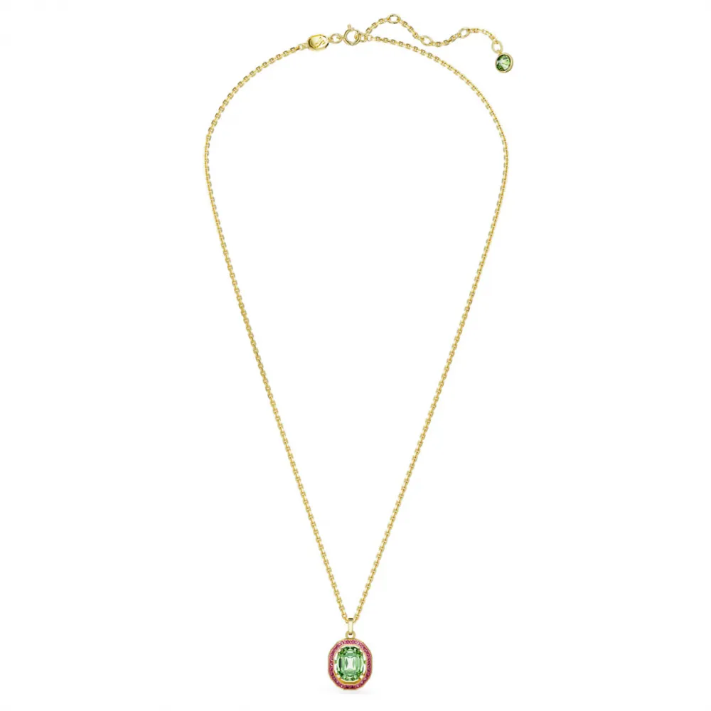 SWAROVSKI Chroma Μενταγιόν, Οκταγωνική Κοπή, Πολύχρωμο, Επιμετάλλωση σε χρυσαφί τόνο 5648446