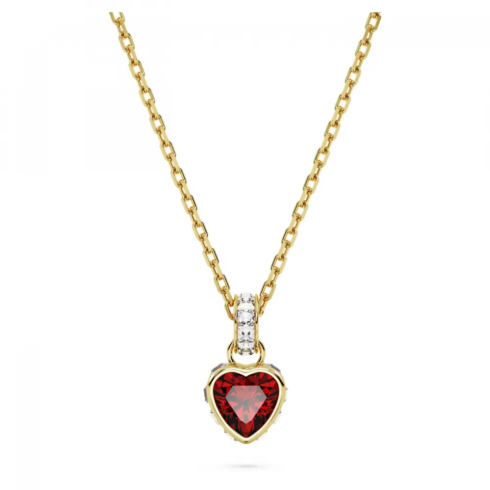 SWAROVSKI Stilla Μενταγιόν Καρδιά, Κόκκινο, Επιχρυσωμένο 5648750