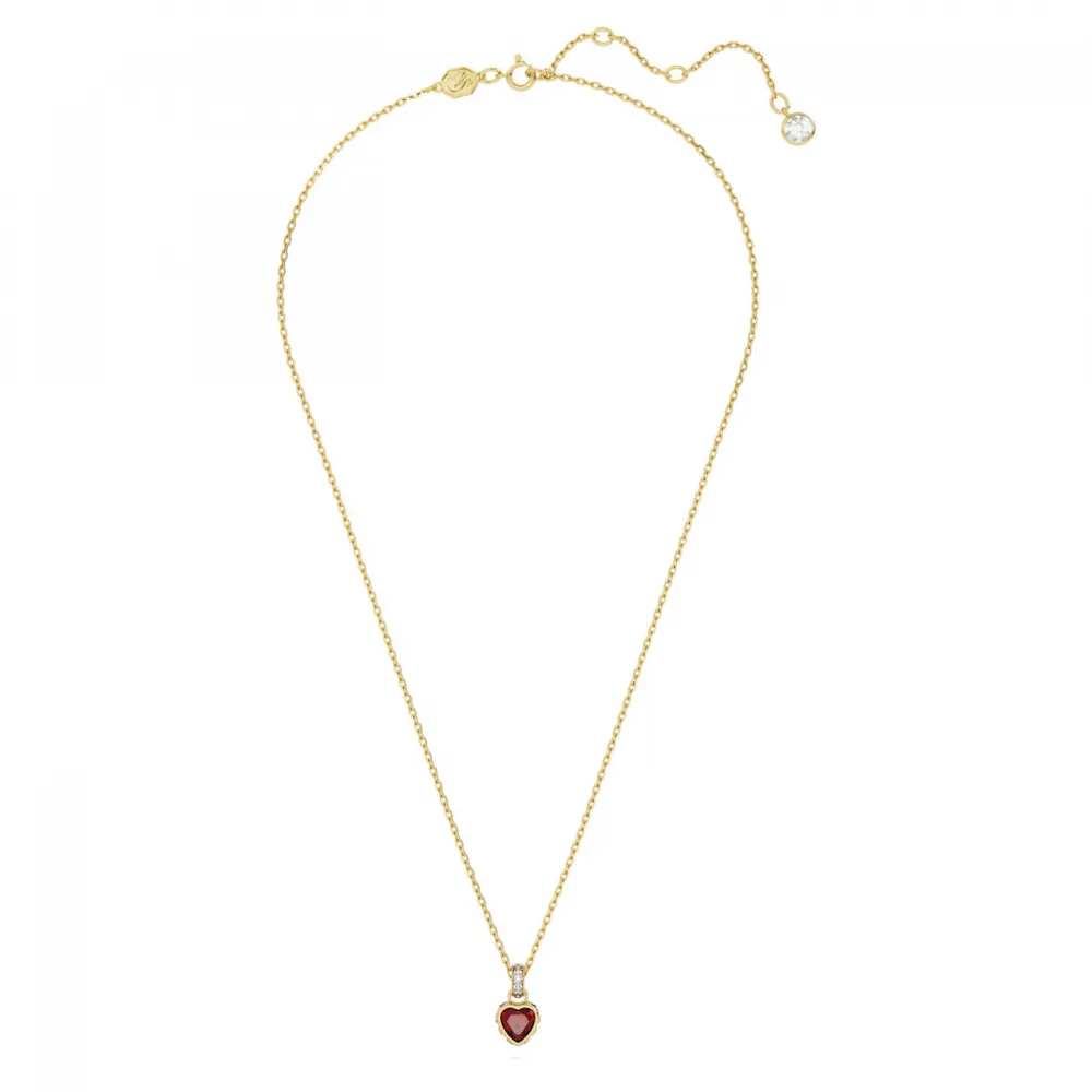 SWAROVSKI Stilla Μενταγιόν Καρδιά, Κόκκινο, Επιχρυσωμένο 5648750