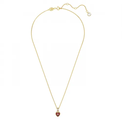 SWAROVSKI Stilla Μενταγιόν Καρδιά, Κόκκινο, Επιχρυσωμένο 5648750