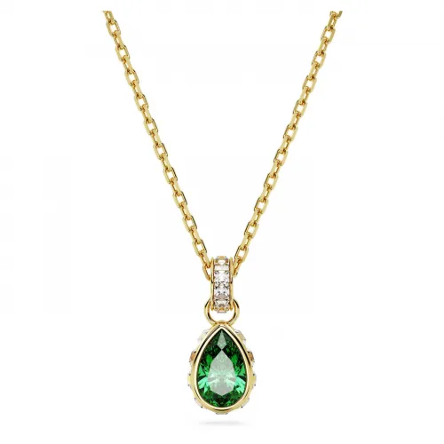 SWAROVSKI Stilla Μενταγιόν Κοπή Pear, Πράσινο, Επιχρυσωμένο 5648751