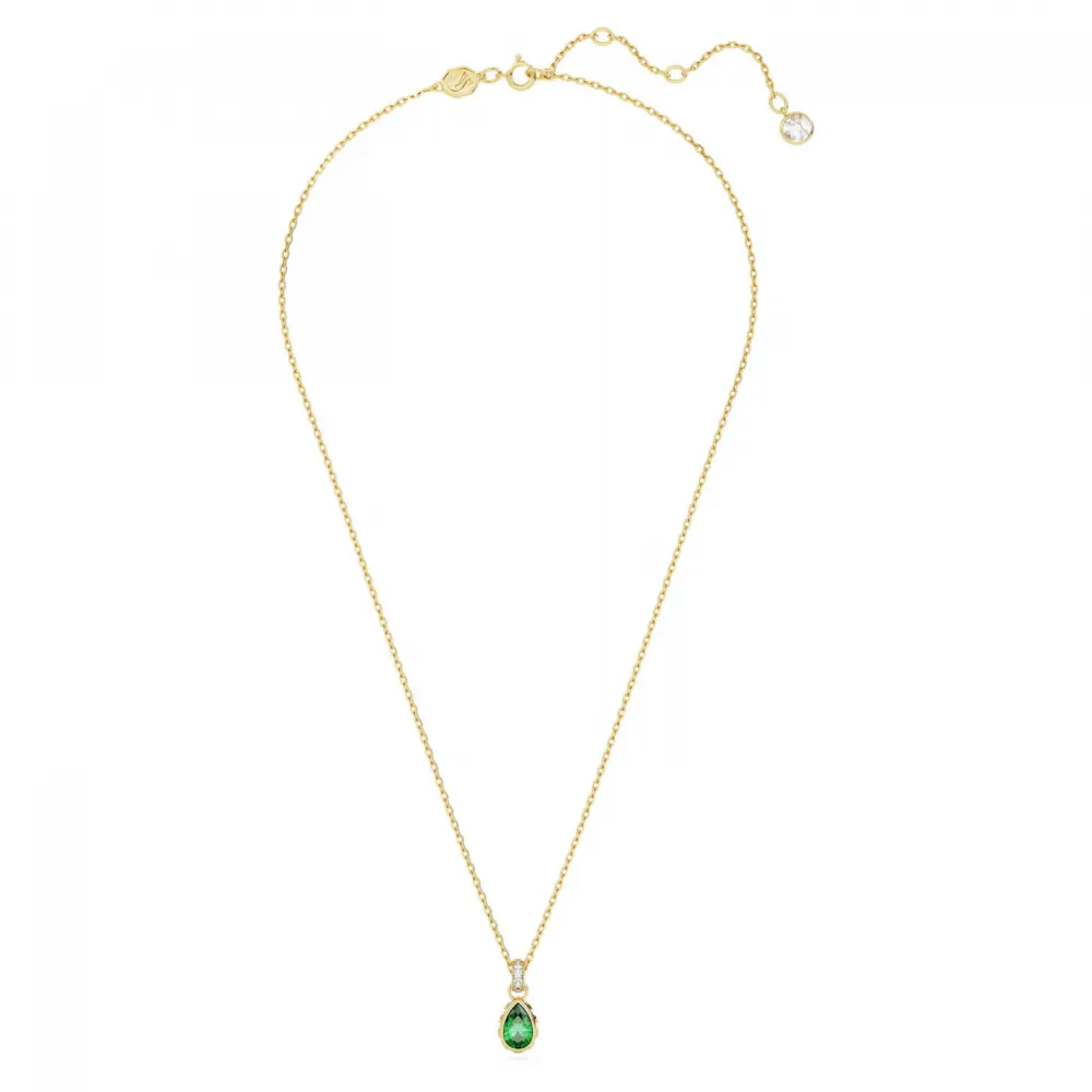 SWAROVSKI Stilla Μενταγιόν Κοπή Pear, Πράσινο, Επιχρυσωμένο 5648751