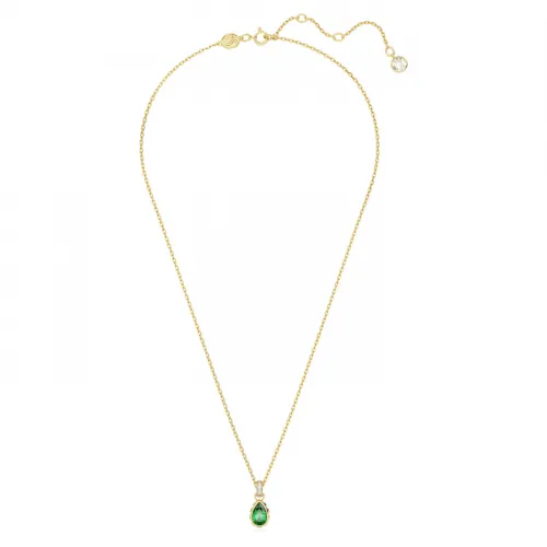 SWAROVSKI Stilla Μενταγιόν Κοπή Pear, Πράσινο, Επιχρυσωμένο 5648751